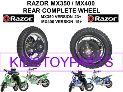 razor mx350 rear wheel replacement